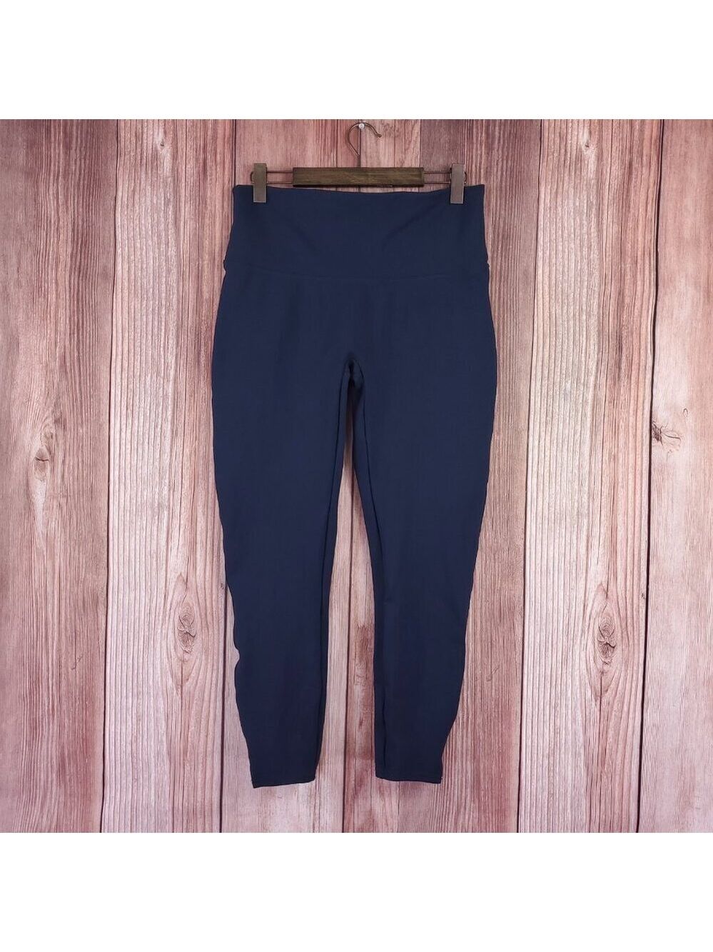 Spanx Ponte Ankle Leggings Womens Size XL Navy Blue High Rise Pull On 20262R